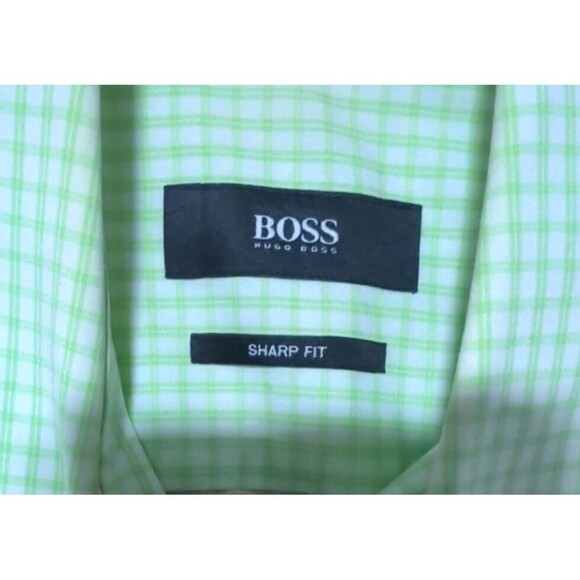 HUGO BOSS Men Formal Button-Down Shirt Top Mens Size (32/33 - 15 1/2) - Picture 3 of 6
